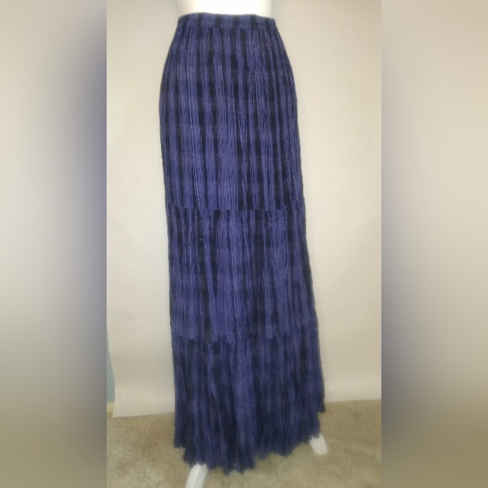 NWT maxi skirt, purple and black, Sarah Arizona, Medium